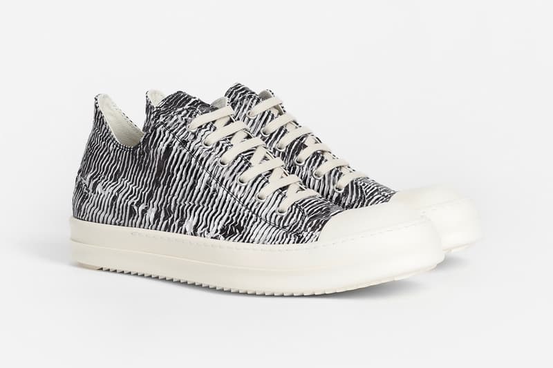 Rick Owens DRKSHDW Line Zebra-Inspired Sneaker | Hypebeast