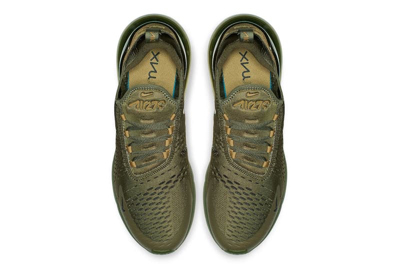 triple olive nike 270