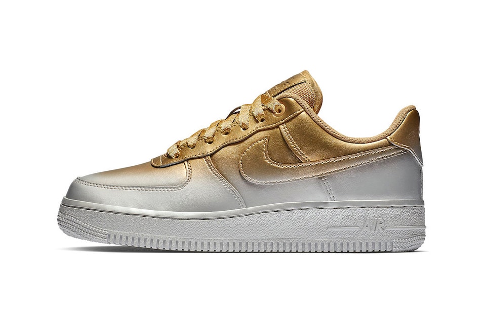 Nike Air Force 1 Low Silver and Gold | Drops | Hypebeast