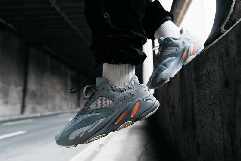 adidas yeezy boost 700 inertia on feet