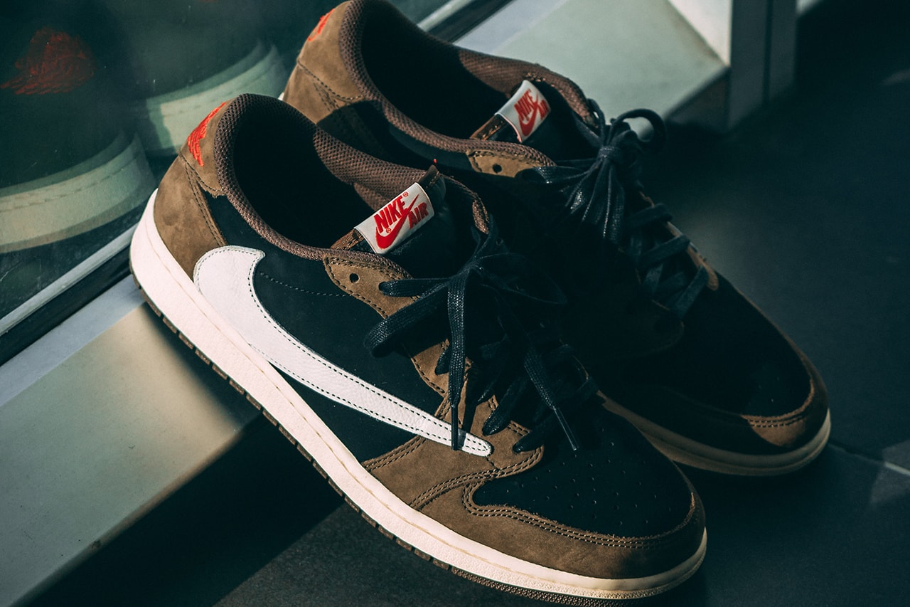Travis Scott x Air Jordan 1 Low On-Feet Closer Look Photos ...