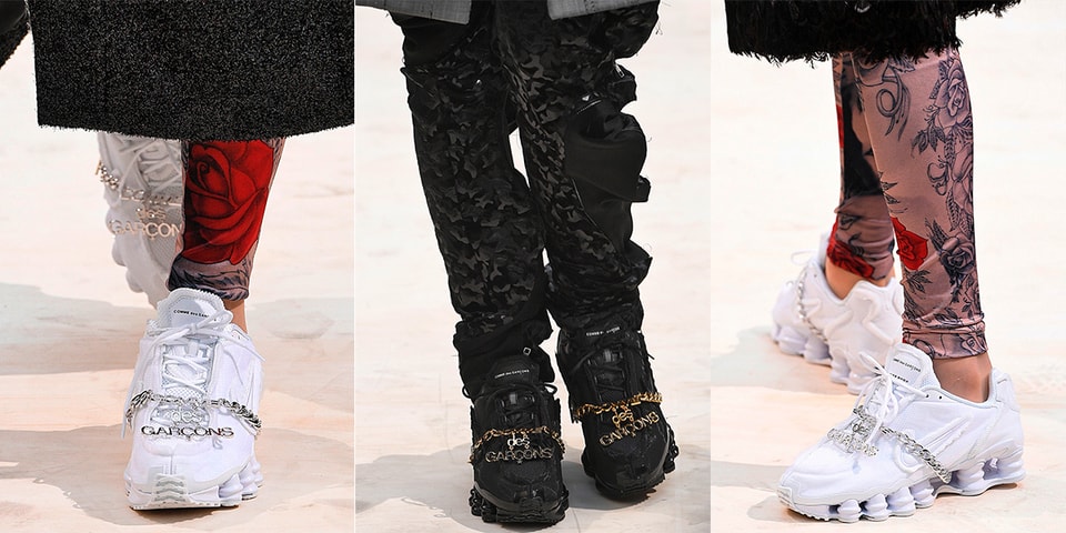 comme des garcons nike shocks