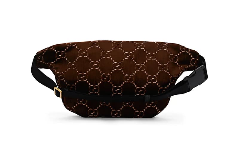 Gucci GG-Pattern Brown Velvet Belt Bag Release | HYPEBEAST