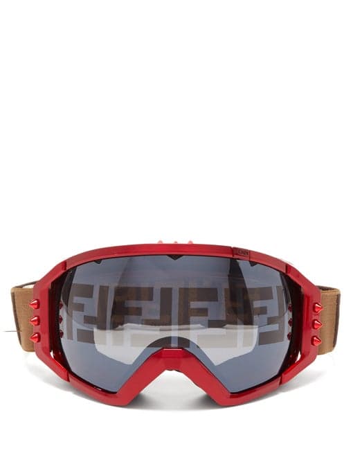 Fendi FFjacquard Strap Spikestud Ski Goggles HYPEBEAST DROPS