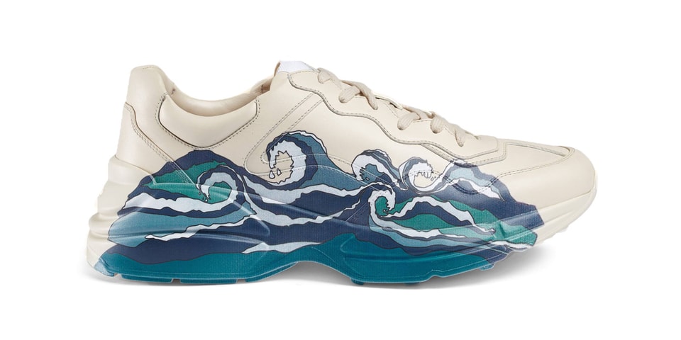 Gucci &quot;Rhyton Leather Sneaker With Wave&quot; Release | HYPEBEAST