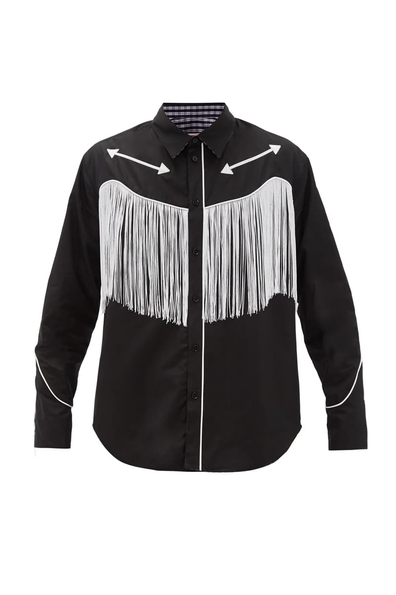 Martine Rose Reversible Fringed Cowboy Shirt HYPEBEAST