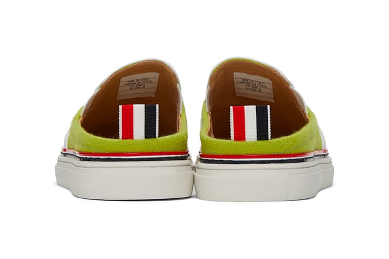 Thom Browne Football Oxford and Yellow Flannel SlipOn Release HYPEBEAST