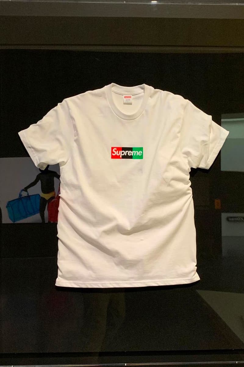 Virgil Abloh x Supreme MCA Box Logo T-Shirt Sample For Sale | HYPEBEAST