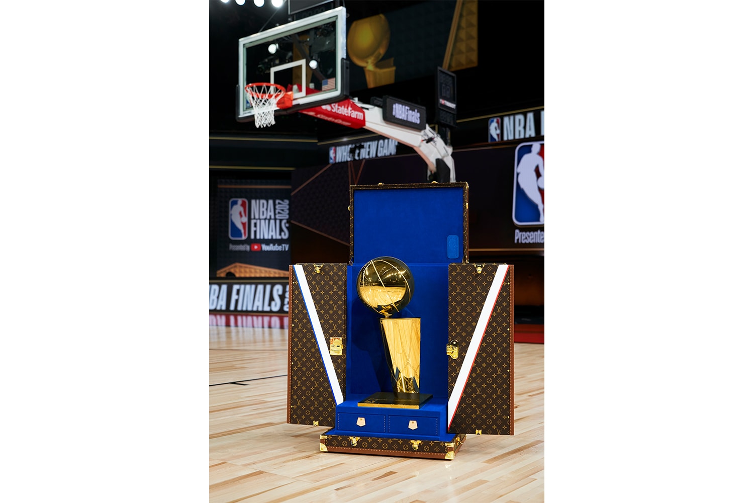 NBA x Louis Vuitton Capsule Collection & Larry O'Brien Trophy