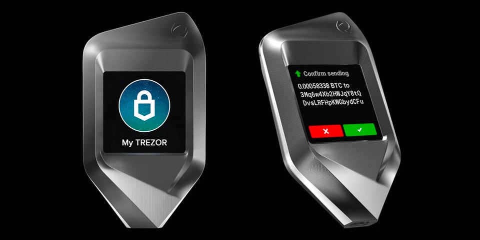 Gray CORAZON Trezor Cryptocurrency Hard Wallet Release