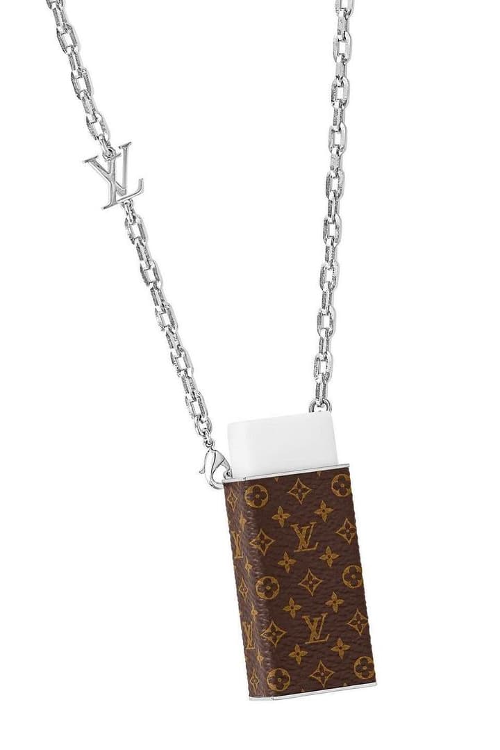 Virgil Abloh Louis Vuitton Eraser Necklace Release Hypebeast