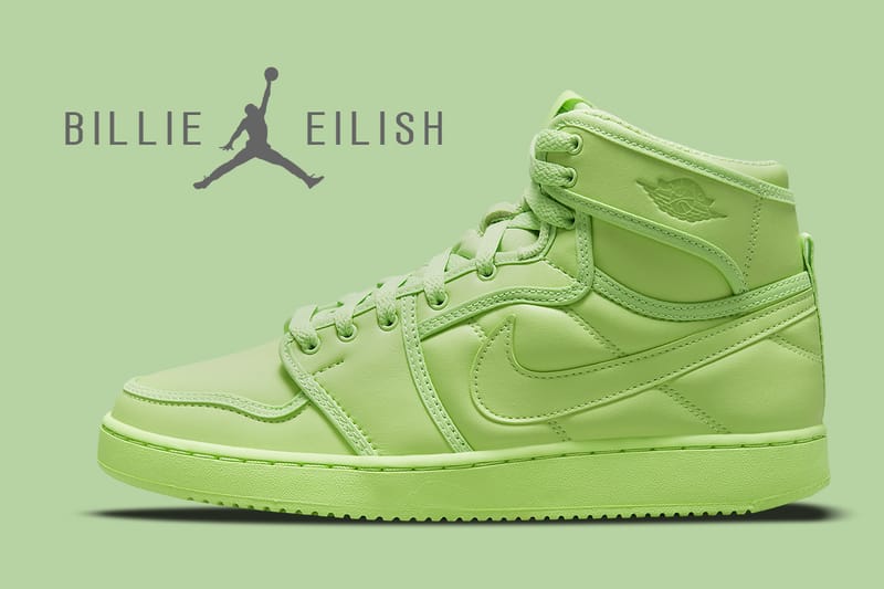 billie eilish green nikes