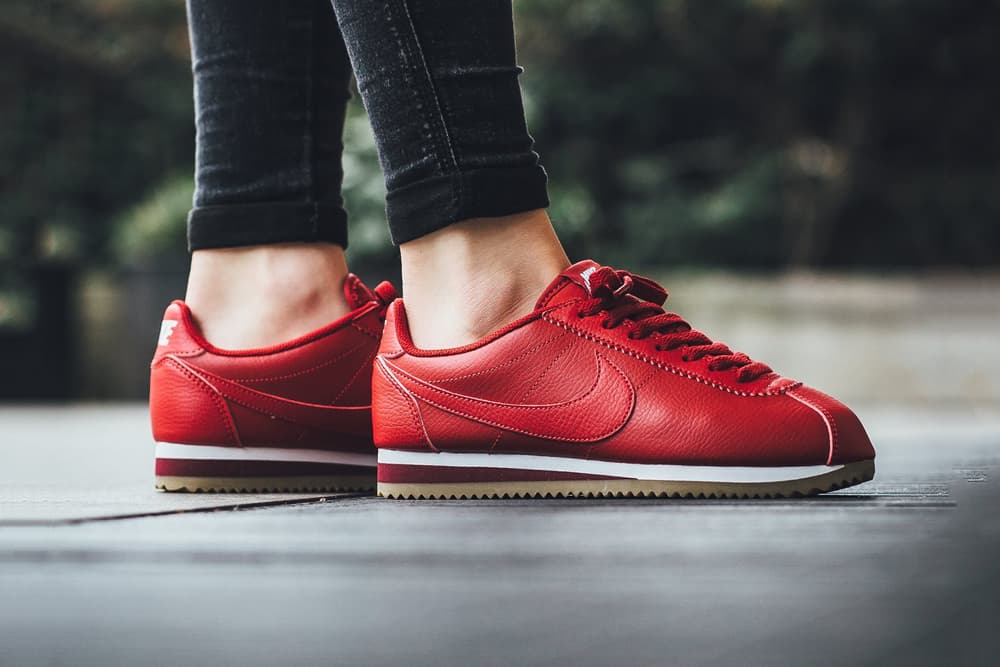Nike Classic Cortez Leather In Gym Red HYPEBAE Nike Classic Cortez Leather In Gym Red HYPEBAE