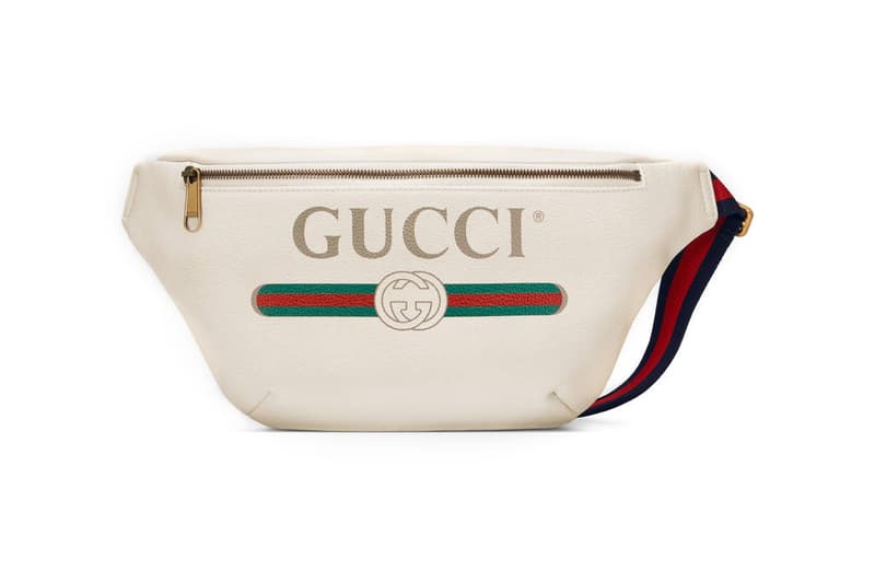  Gucci  Releases White  Vintage Logo Fanny  Pack  HYPEBAE