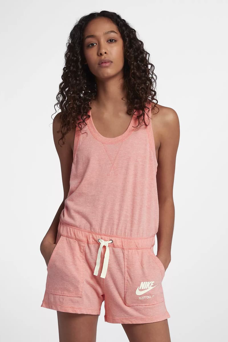 Nike Sportswear Gym Vintage Pink Hoodie &amp; Romper HYPEBAE