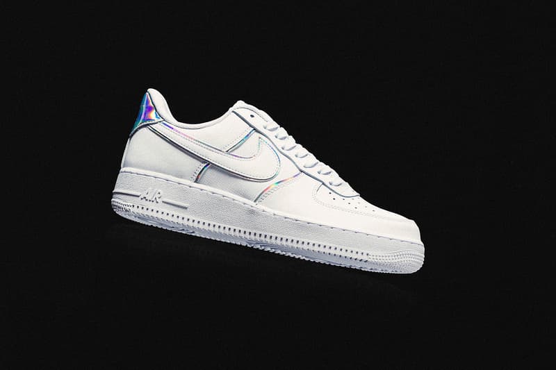 nike air force 1 iridescent white