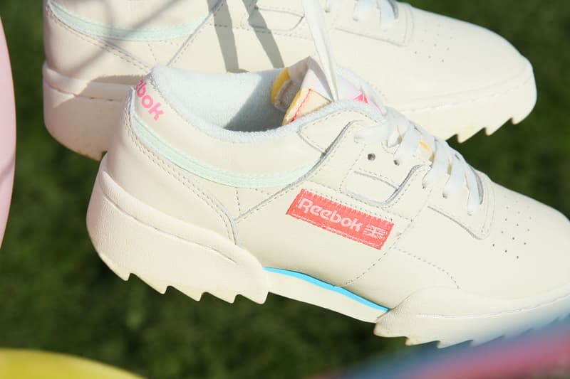 neon reebok classics