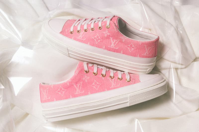 Louis Vuitton&#39;s Pink Monogram Denim Footwear | HYPEBAE