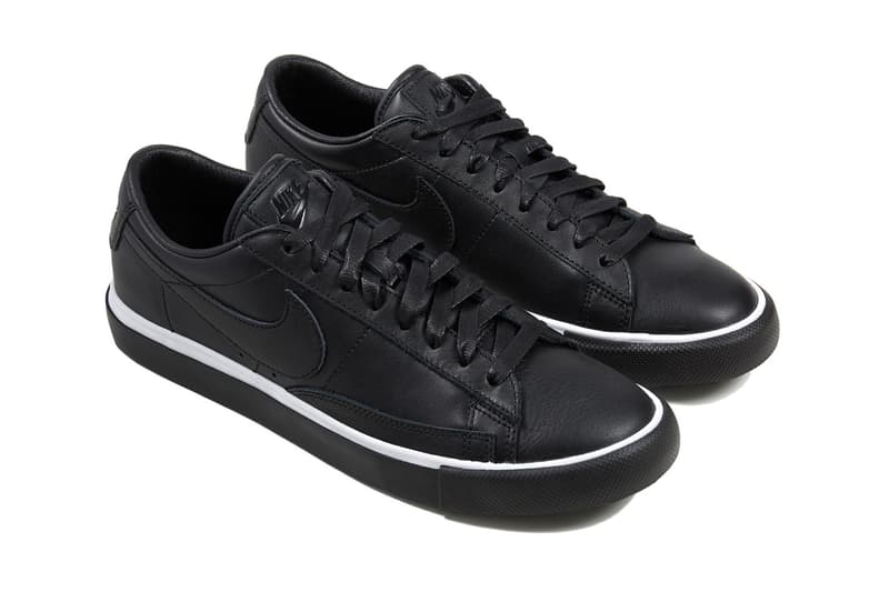 nike sb blazer low comme des garcons black