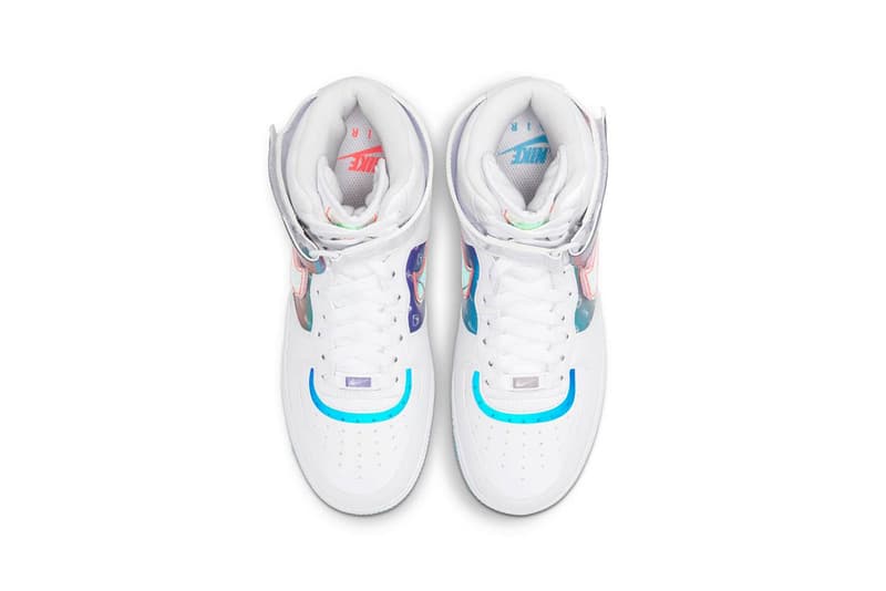 nike air forces holographic