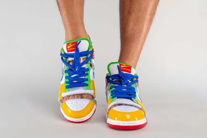 sb dunk on feet