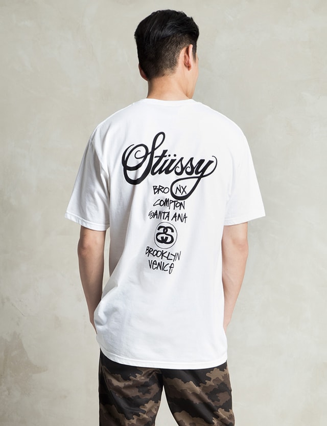 Stussy - White World Tour T-Shirt | HBX