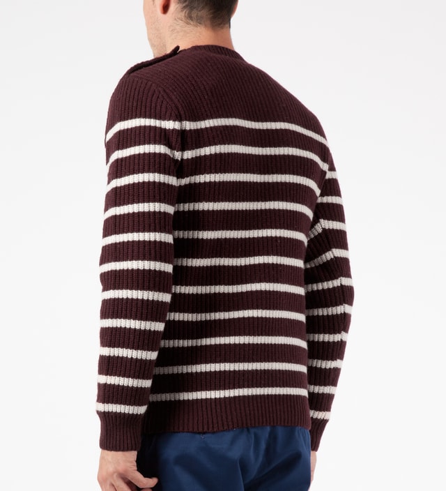 Carhartt Work In Progress - Bordeaux Sellers Stripe Sweater | HBX