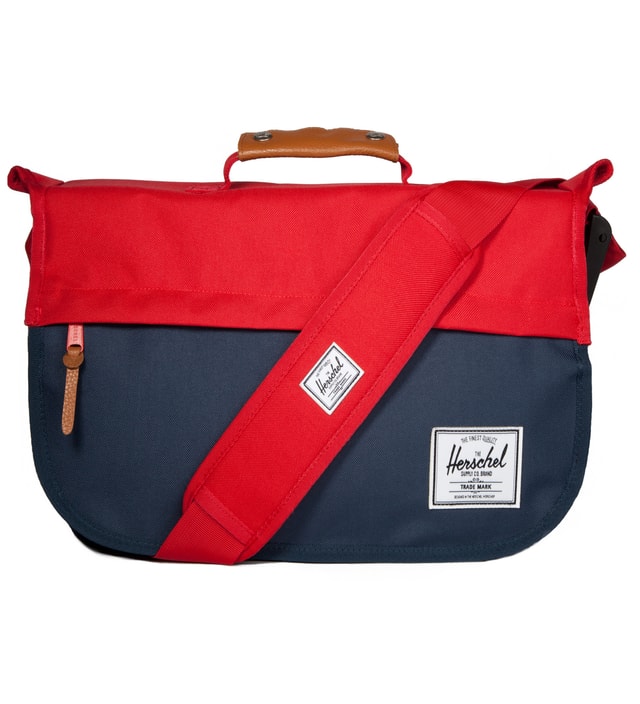 Herschel Supply Co. - Red/Navy Mill Messenger Bag | HBX