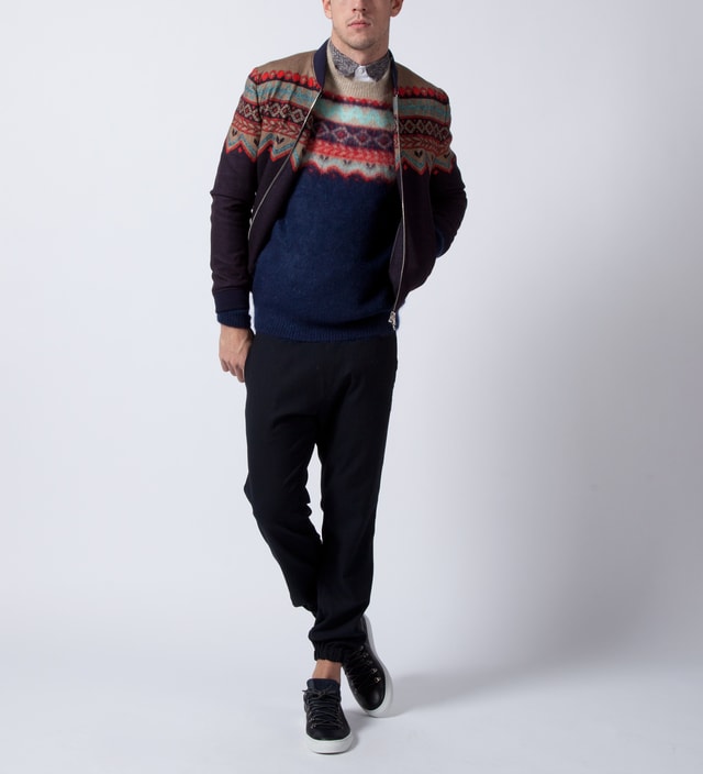 CARVEN - Multicolor Knit Printed Wool Coat | HBX