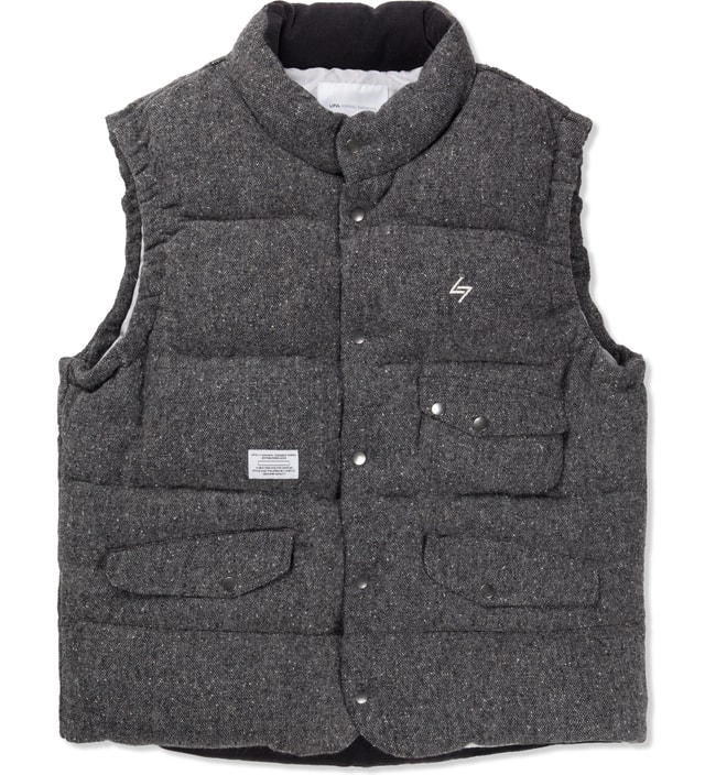 LIFUL - Grey Wool Down Vest | HBX