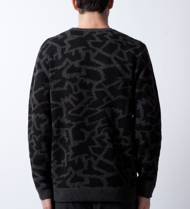 Stussy - Black Cracked Sweater | HBX