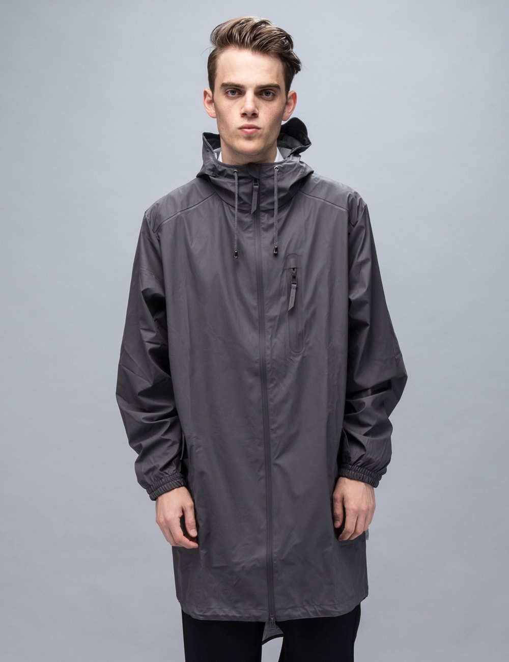 Rains - Grey Parka Coat | HBX