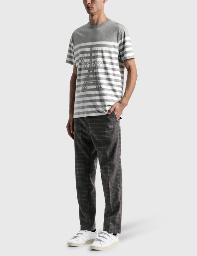 Maison Kitsune - Parisien Tower Striped Classic T-shirt | HBX