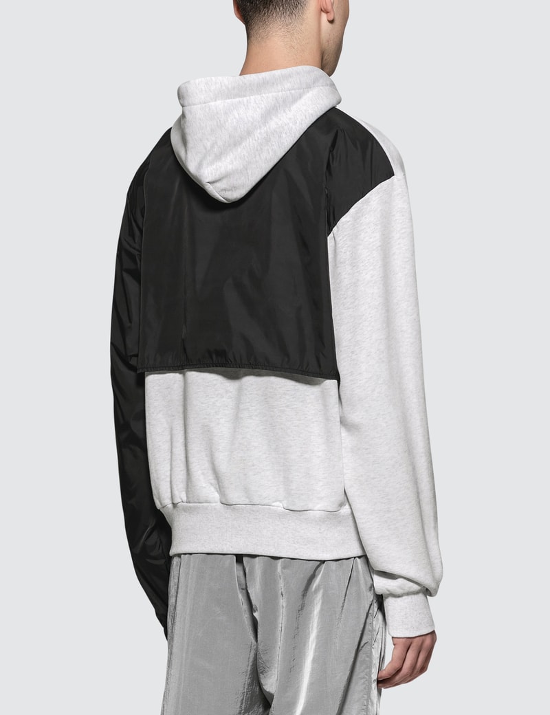 Heliot Emil - Hoodie with Tech Jacket Overlayer | HBX