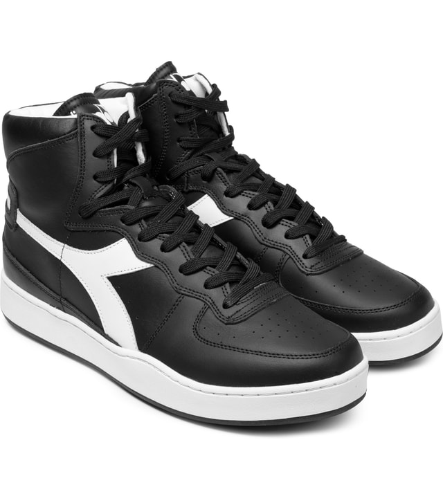DIADORA - Black/White Mi Basket Shoes | HBX