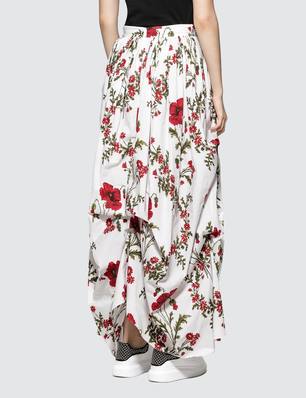 Alexander McQueen - Floral Skirt | HBX