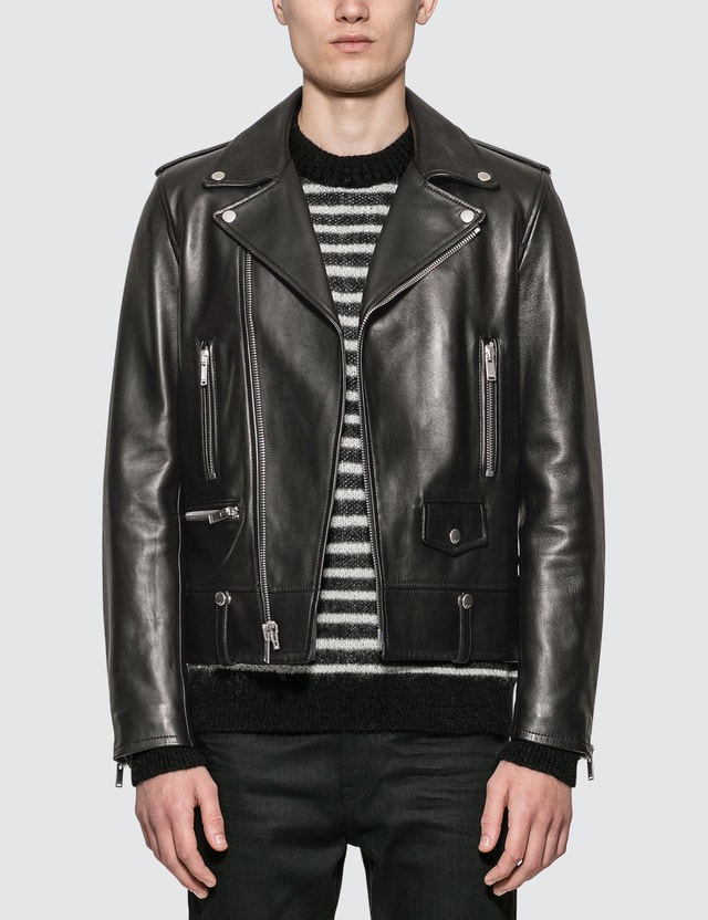 Saint Laurent - Motorcycle Leather Jacket | HBX