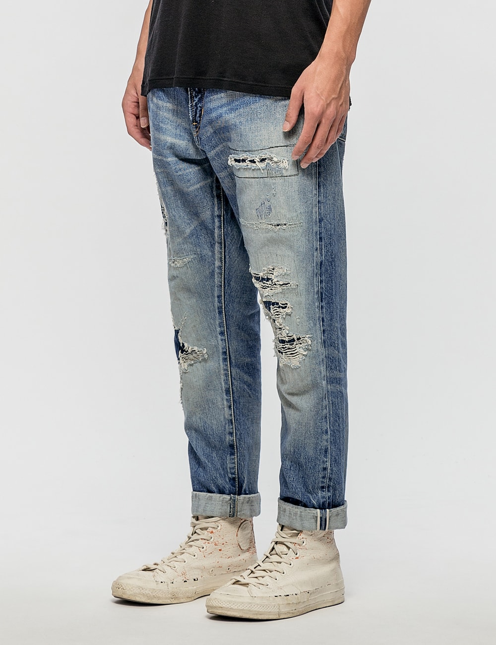 Denim By Vanquish & Fragment - Five Years Wash Tapered 9/10 Cropped ...