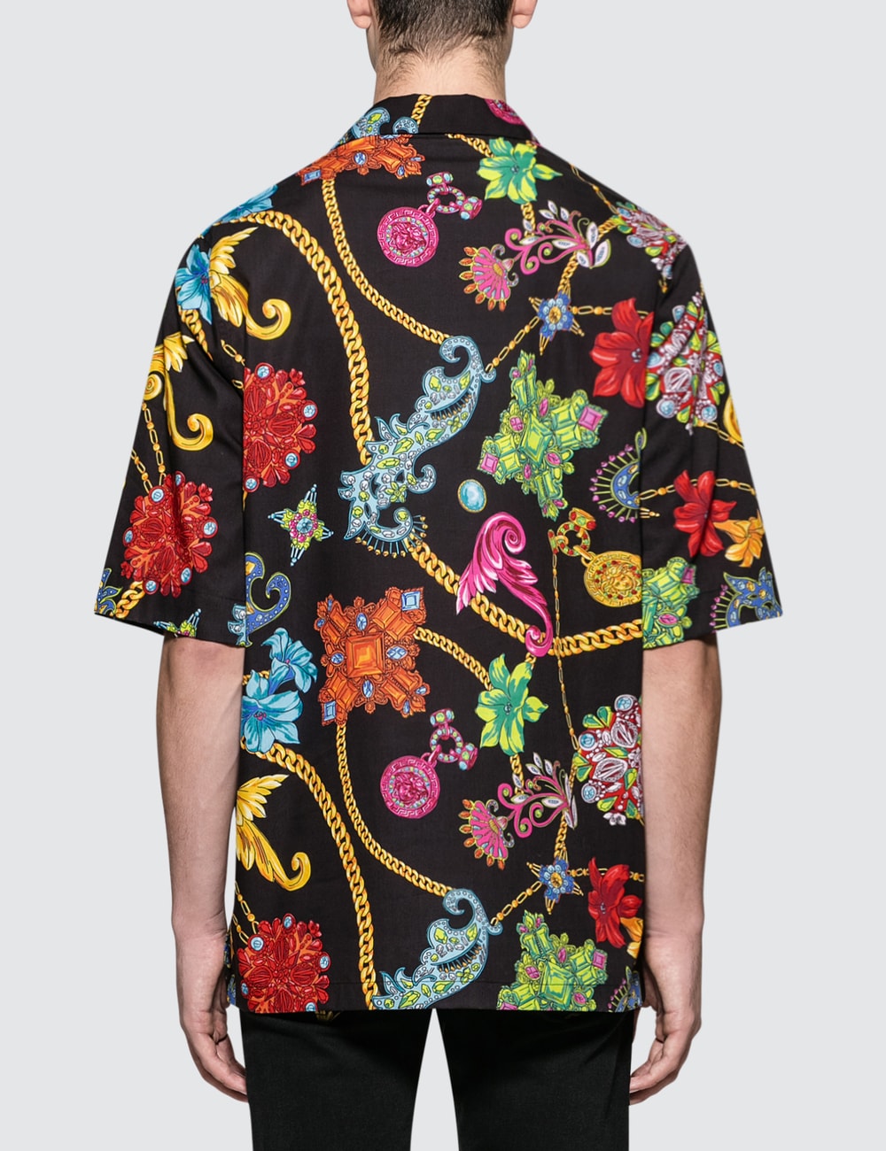 Versace - Allover Chain Print S/S Shirt | HBX