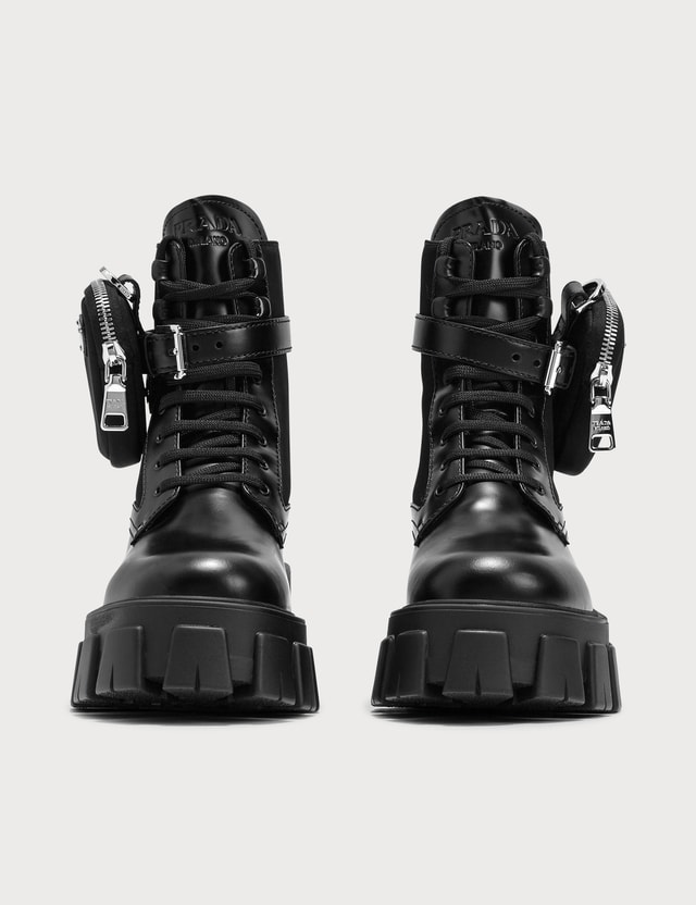Prada - Chunky Boots With Pouch | HBX