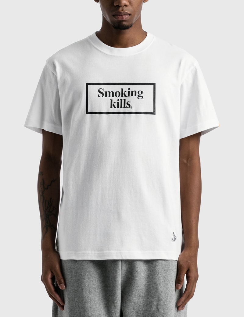 #FR2 - Smoking Kills Box Logo T-shirt | HBX