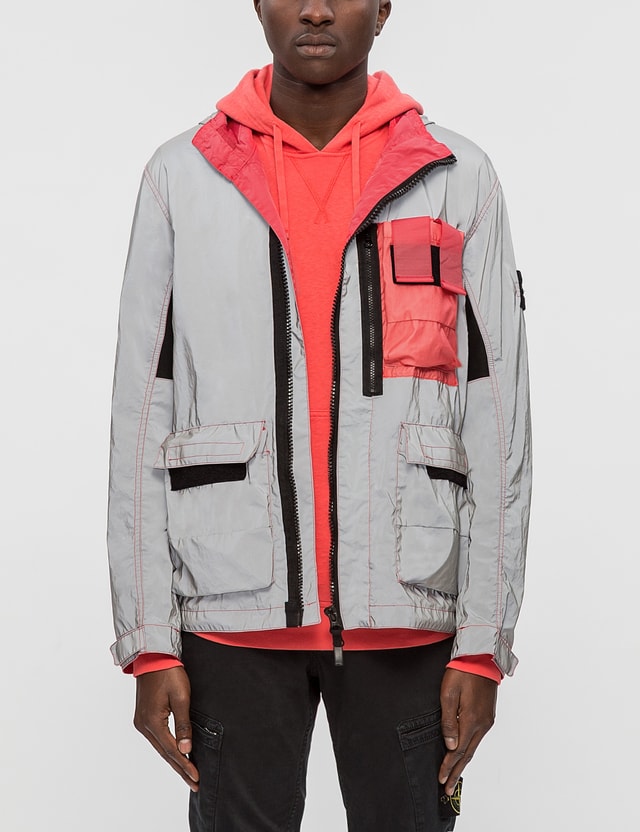 Stone Island - Garment Dyed Plated Reflective Jacket | HBX