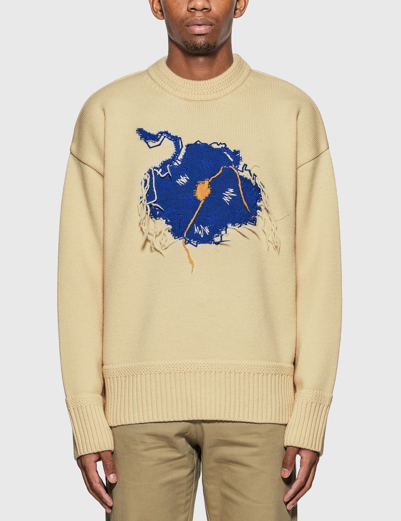 Ader Error - Embroidered Crew Neck Sweater | HBX