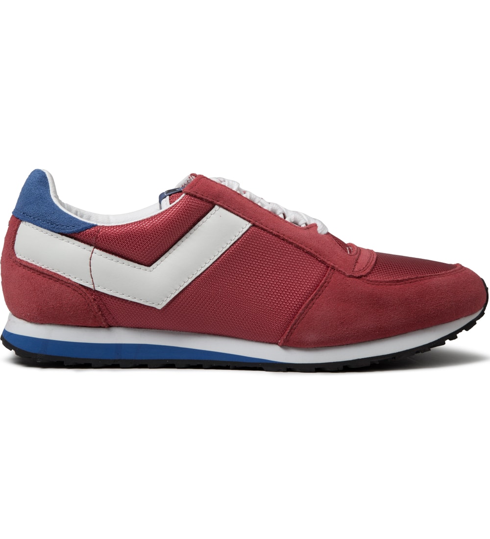 PONY - Red/White Joggy Ox Nylon Sneakers | HBX