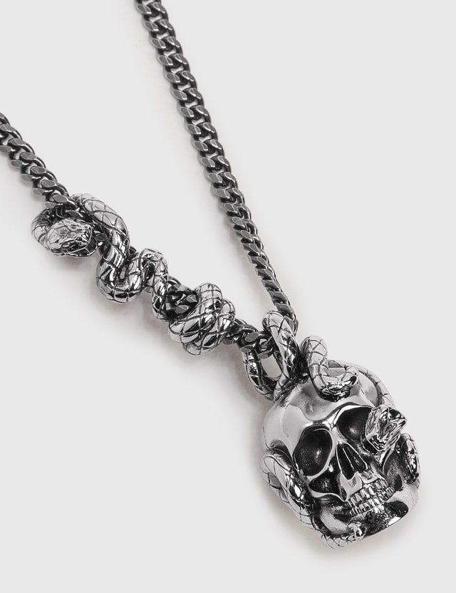 Alexander McQueen - Skull And Snake Necklace | HBX