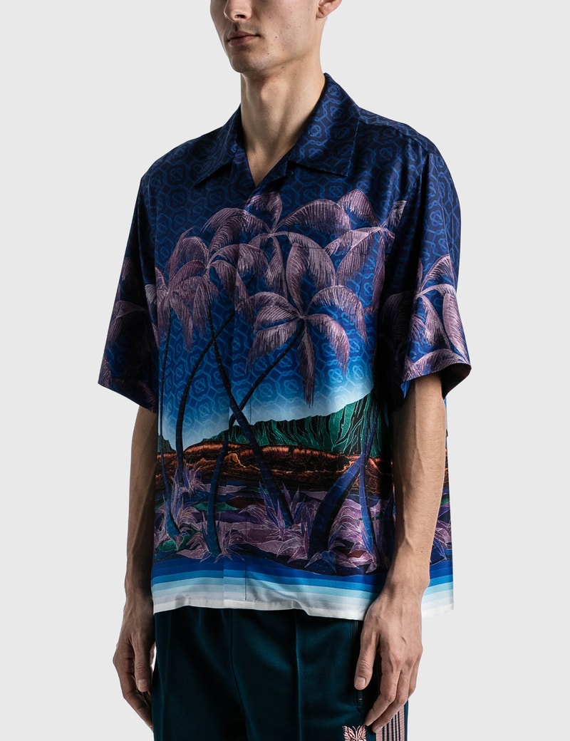 Casablanca - Nuit A Maui Printed Silk Shirt | HBX