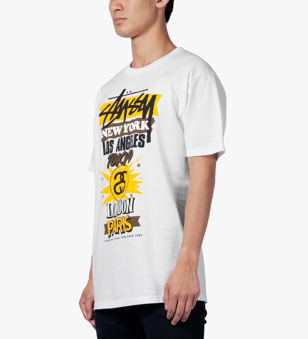 Stussy - White International World Tour T-Shirt | HBX