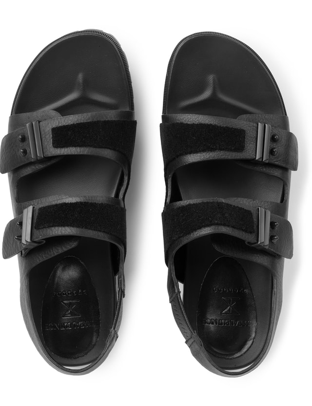SURREAL BUT NICE - Black Embroidery Saldle Shoes | HBX