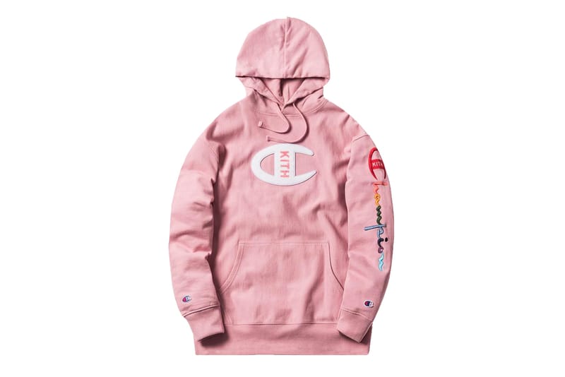 KITH x Champion Release Millennial Pink Hoodie | Hypebae KITH x Champion Release Millennial Pink Hoodie | Hypebae