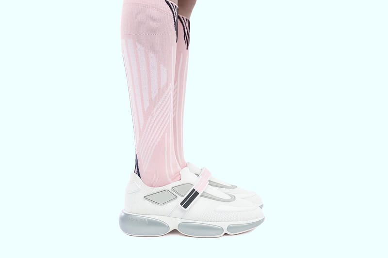 Where to Buy Prada Printed Logo Socks | Hypebae